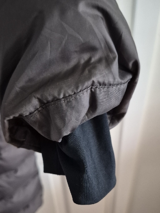 Columbia Gray Long Quilted Puffer Coat with Hood - Picture 4 of 5